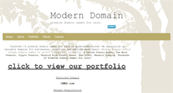 Desktop Screenshot of moderndomain.com