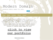 Tablet Screenshot of moderndomain.com